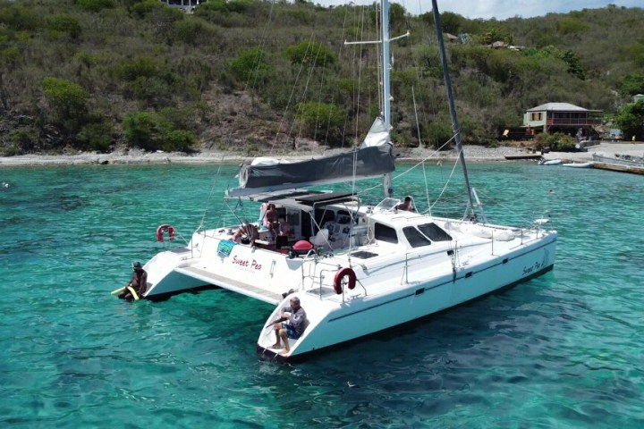 a small boat in a body of water